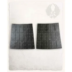 Mytholon Spaltleder Beintaschen Quintus, Schwarz